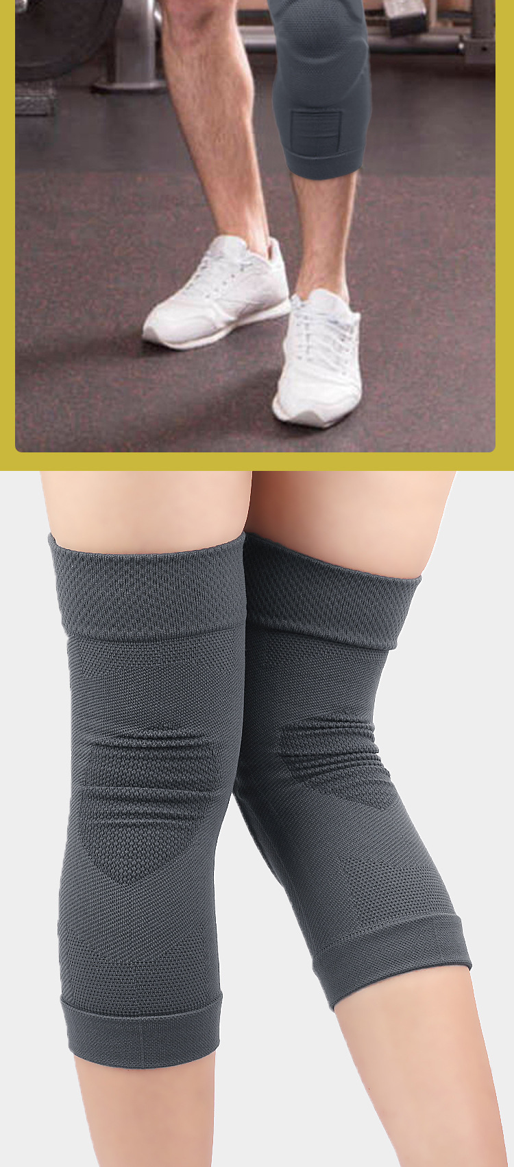 Honeycomb sports knee pads meniscus compression fixed knee silicone anti-collision running sports protective sleeve Bulk Purchase Discounts