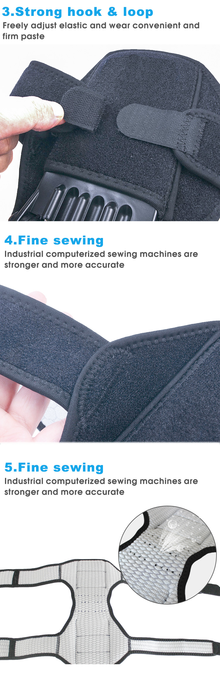 Hot Sales Adjustable Knee Joint Support Booster Patella Booster Knee Stabilizer OEM Wholesale