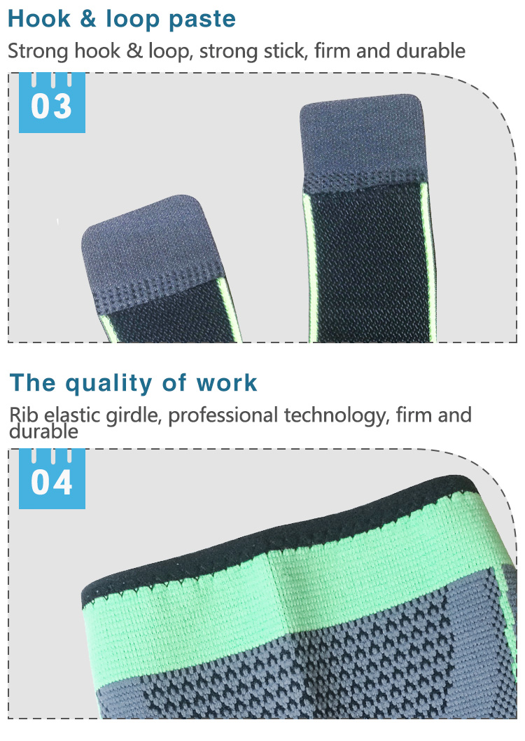 Hot Selling Woven Compression Knee Sleeve Brace For Men & Women Knee pad Support With Adjustable Strap For Pain Relief B2B Factory Pricing