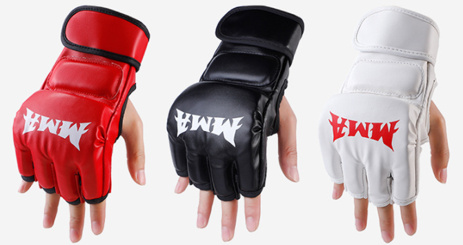 Hot Selling half finger grappling Gloves your own design boxing  MMA gloves Manufacturer and Supplier