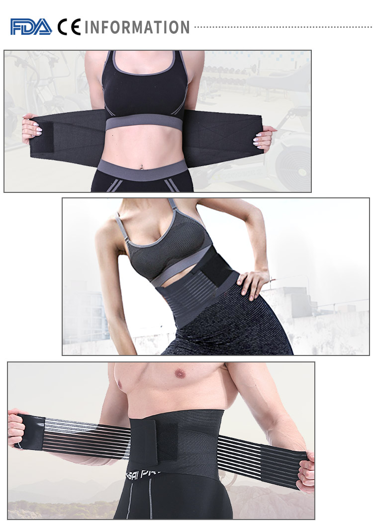 KSY Electric Waist Belt Men's Waist Support Belt Sport Fitness Medical Neoprene Tummy Waist Trimmer Slimming Belt Affordable Factory Pricing Partners