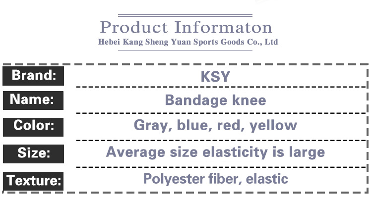 KSY Factory Price Gym Sports Elastic Knee Wraps Weight Lifting Bandage Straps With Non-Slip For All Sports Wholesale B2B Pricing