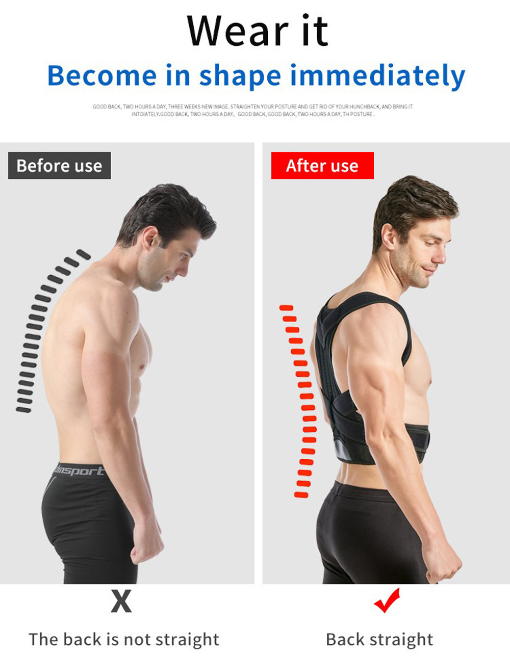 KSY Medical Humpback Girdle Shoulder Posture Corrector Scoliosis Spine Support Lumbar Orthopedic Back Pain Brace Belt Efficient Manufacturing Outlet