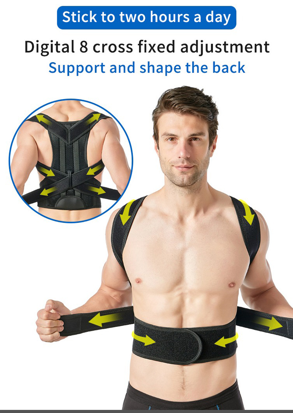 KSY Medical Humpback Girdle Shoulder Posture Corrector Scoliosis Spine Support Lumbar Orthopedic Back Pain Brace Belt Efficient Manufacturing Outlet