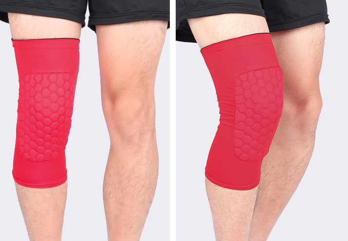 KSY Top Selling Breathable Honeycomb Anti Collision Compression Knee Sleeve Pads Support Bulk Wholesale Chain
