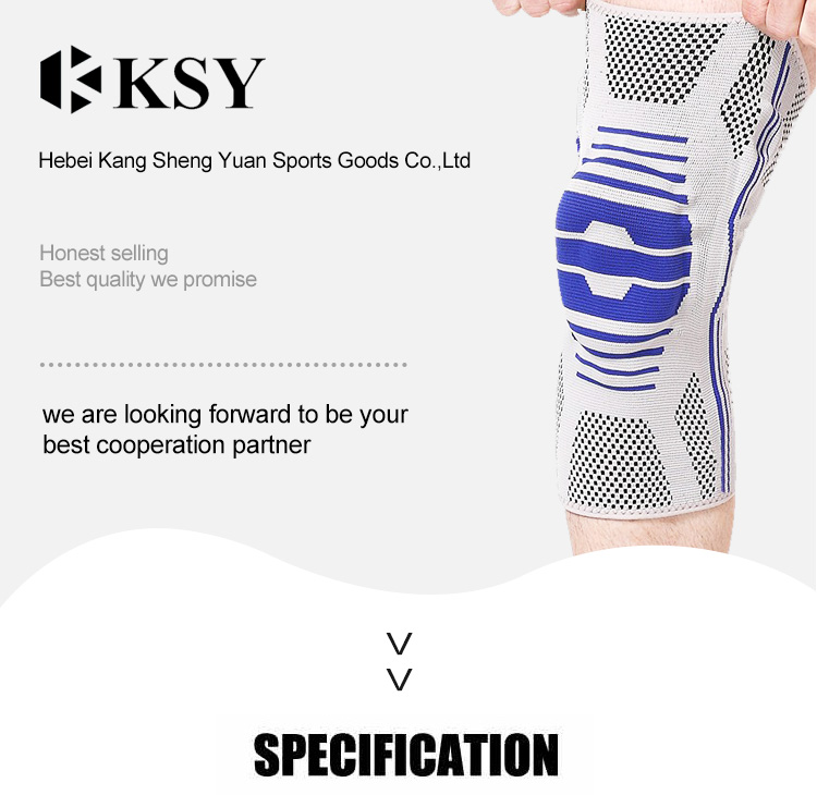 Knee Brace Compression Sleeve Support for Men & Women Knee Wraps Patella Stabilizer with Silicone Gel Spring Pad Customized Manufacturing Solutions