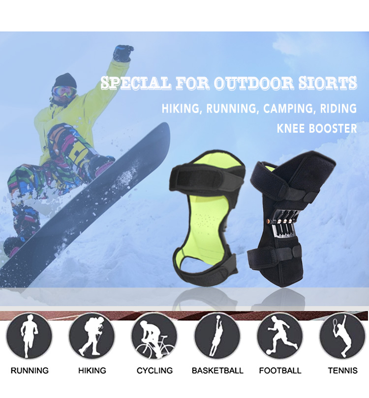 Knee Protection Booster Pads Lift Joint Support Powerful Spring Force Old Cold Leg Protection Reinforcement Deep Care Wholesale Distribution