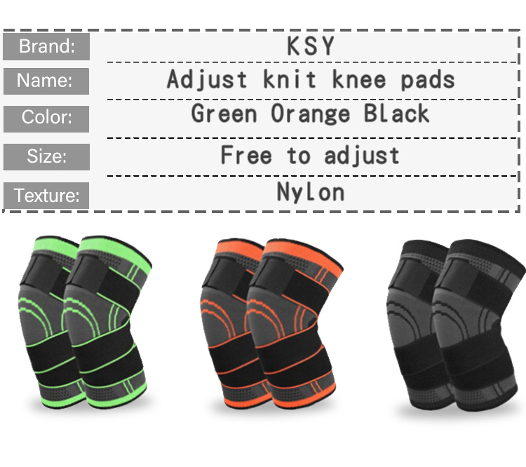 Knee Support Protector Kneepad Kneecap Knee pads Pressurized Elastic Brace belt for Running Basketball Volleyball joelheira Factory Wholesale