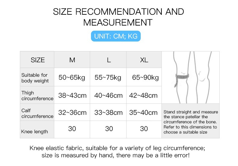 Knitted sports knee brace for mountain running Outdoor sports knee brace Production Wholesale Operations