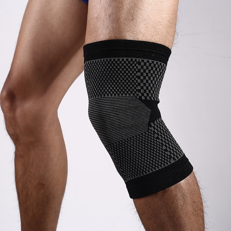 Knitted sports knee brace for mountain running Outdoor sports knee protector brace Industrial Exporter Factory