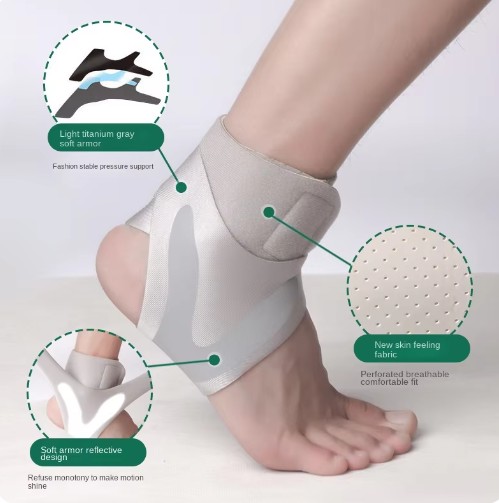 Left / Right Feet Sleeve Ankle Support Socks Compression Anti Sprain Heel Protective Pressurizable Bandage Ankle Support Custom Manufacturing