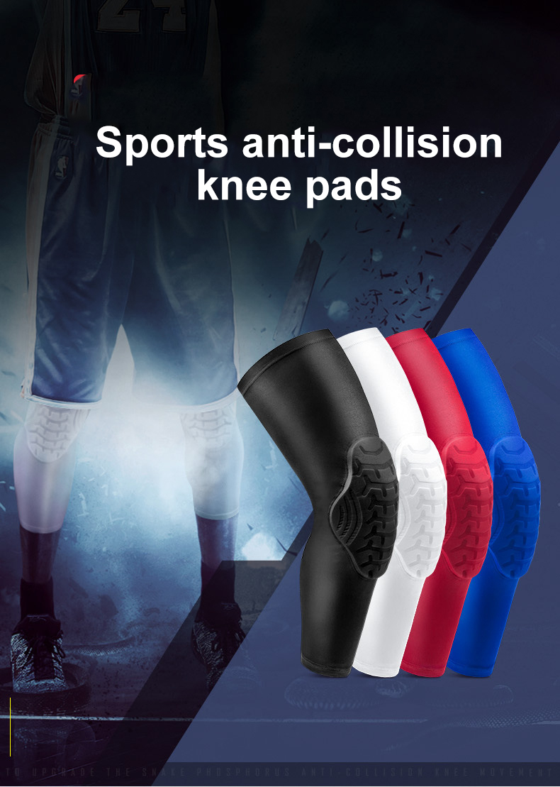 Lengthened sports knee protection honeycomb anti-collision patella for men and women outdoor sports knee protection equipment Import Wholesale Solutions