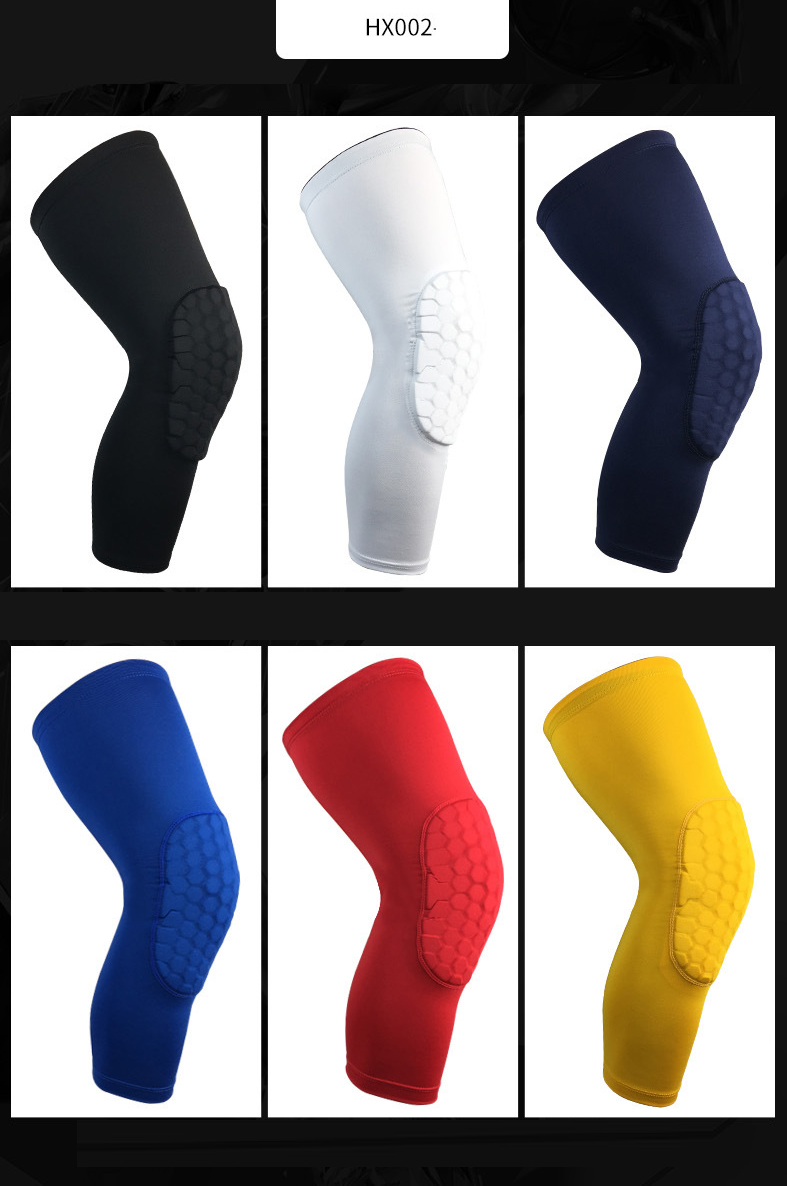 Lengthened sports knee protection honeycomb anti-collision patella for men and women outdoor sports knee protection equipment Import Wholesale Solutions