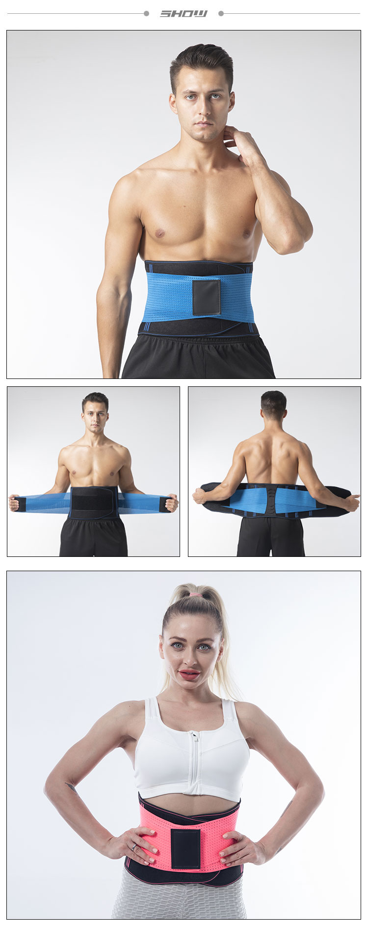 Lumbar abs plastic boned support elastic fitness exercise best belly waist trimmer trainer belt for girls ladies women men Customized Manufacturing Solutions