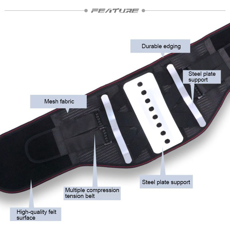 Lumbar disc warm steel plate supports waist circumference for men and women Production Facility Export
