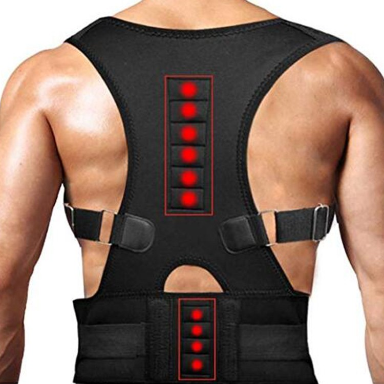 Magnetic Therapy Shoulder Orthopedic Posture Corrector Scoliosis Spine Lumbar Brace Supporter Pain Relief Back Belt Men Women B2B Manufacturing