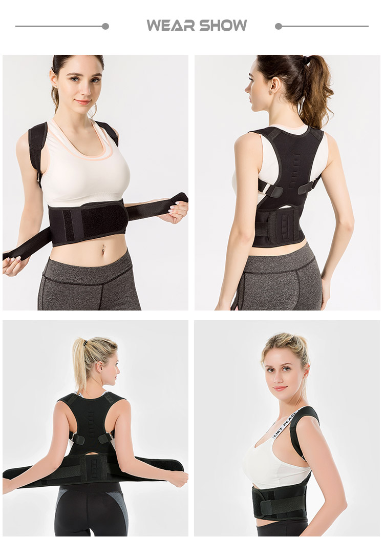 Magnetic Therapy Shoulder Orthopedic Posture Corrector Scoliosis Spine Lumbar Brace Supporter Pain Relief Back Belt Men Women B2B Manufacturing