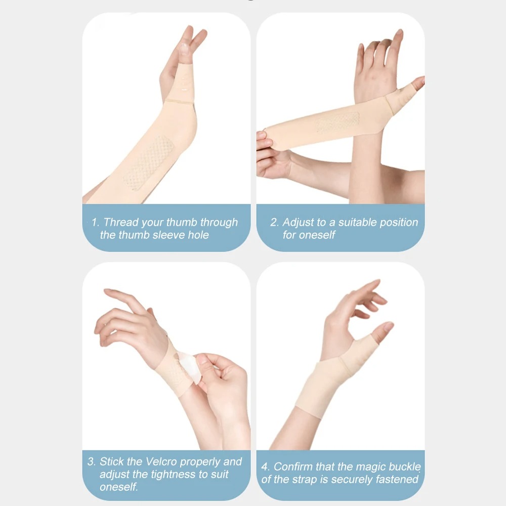 Medical Sports Wrist Thumbs Splint Support  Finger Holder Protector Brace Breathable Protective Guard Gear Left/Right Hands Factory Authorized Wholesale Sourcing