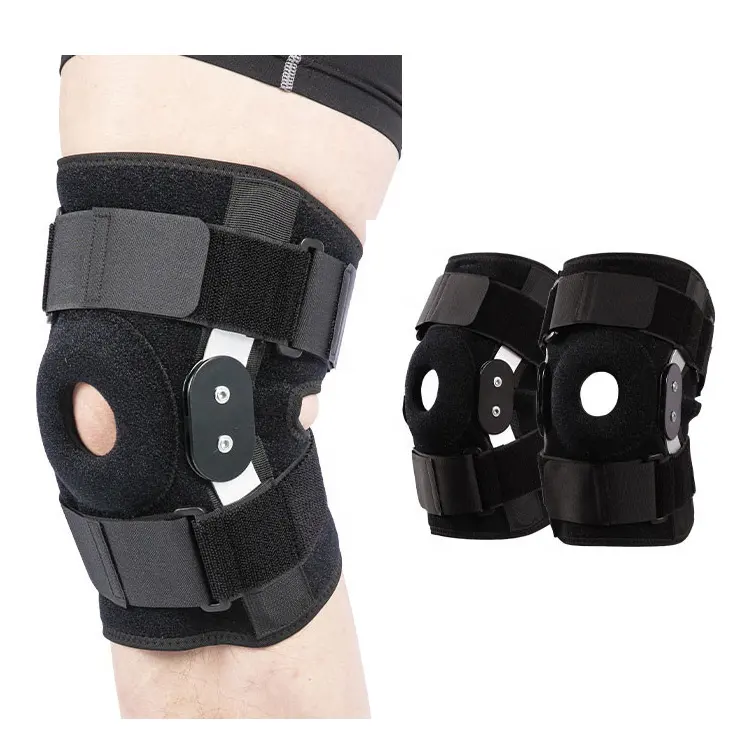 Medical post-op knee support orthopedic Angle Adjustable Rom Neoprene Hinged Knee Brace and Support Direct Factory Wholesale
