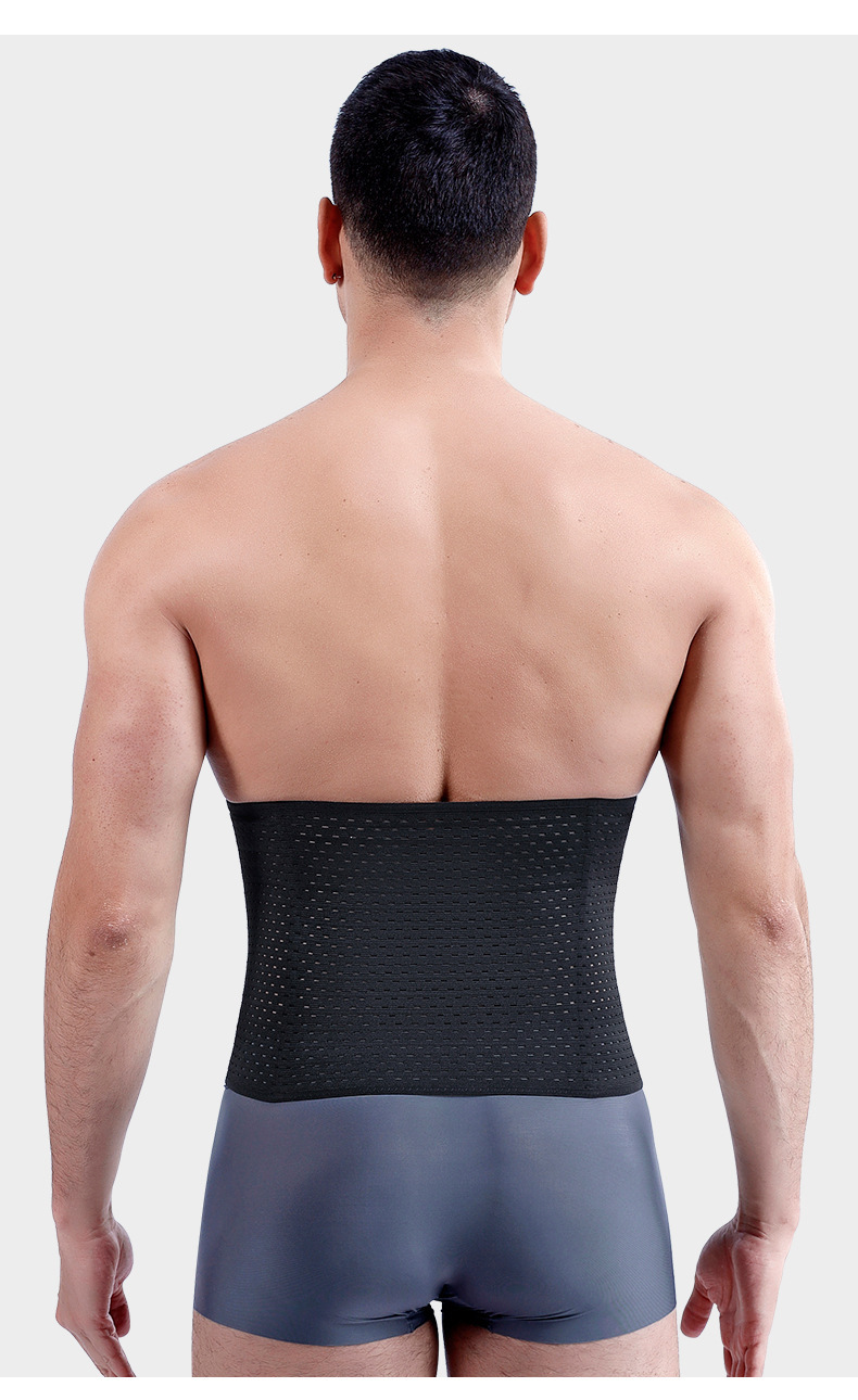 Men Compression Shapewear Waist Trainer Trimmer Belt Corset For Abdomen Belly Shapers Tummy Control Fitness Slimming Body Shaper OEM Manufacturer