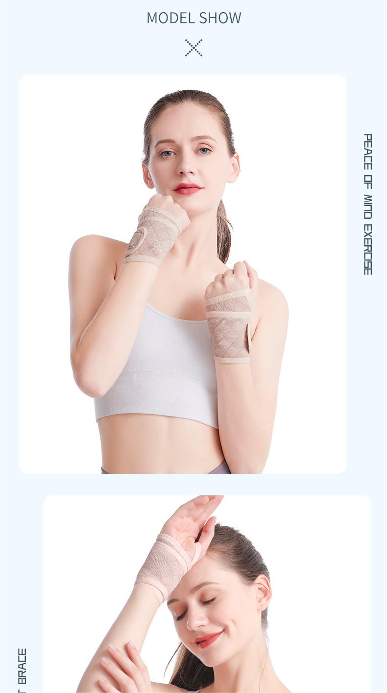 Men's and women's sports fitness weightlifting basketball wrist guard Knitted wrap warm booster wrist strap Discounted Bulk Pricing