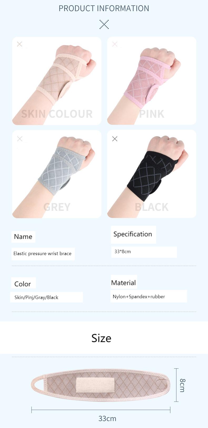 Men's and women's sports fitness weightlifting basketball wrist guard Knitted wrap warm booster wrist strap Discounted Bulk Pricing