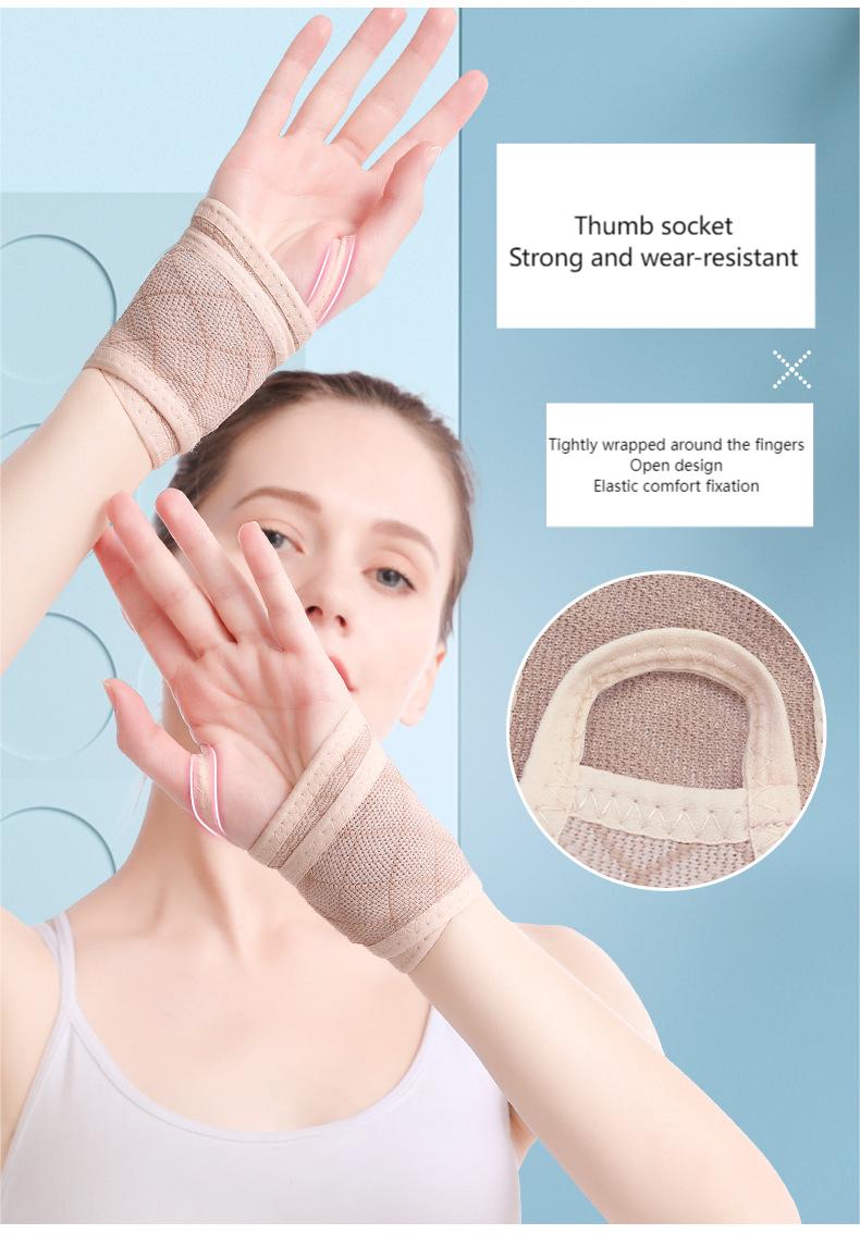 Men's and women's sports fitness weightlifting basketball wrist guard Knitted wrap warm booster wrist strap Discounted Bulk Pricing