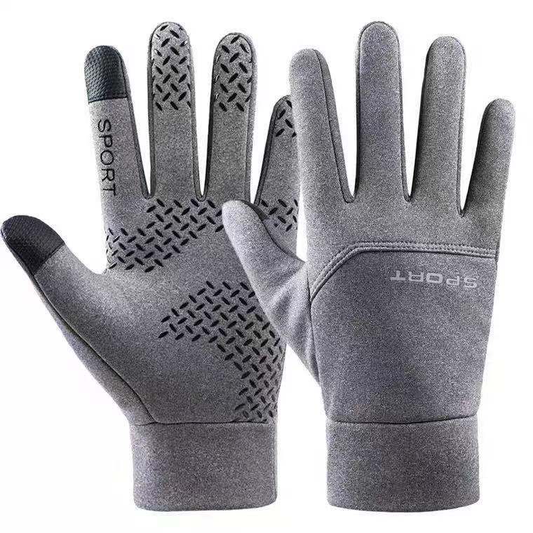 Men's outdoor sports cycling gloves for autumn and winter warm waterproof and anti slip touch screen fishing gloves China Industrial Supplier Services