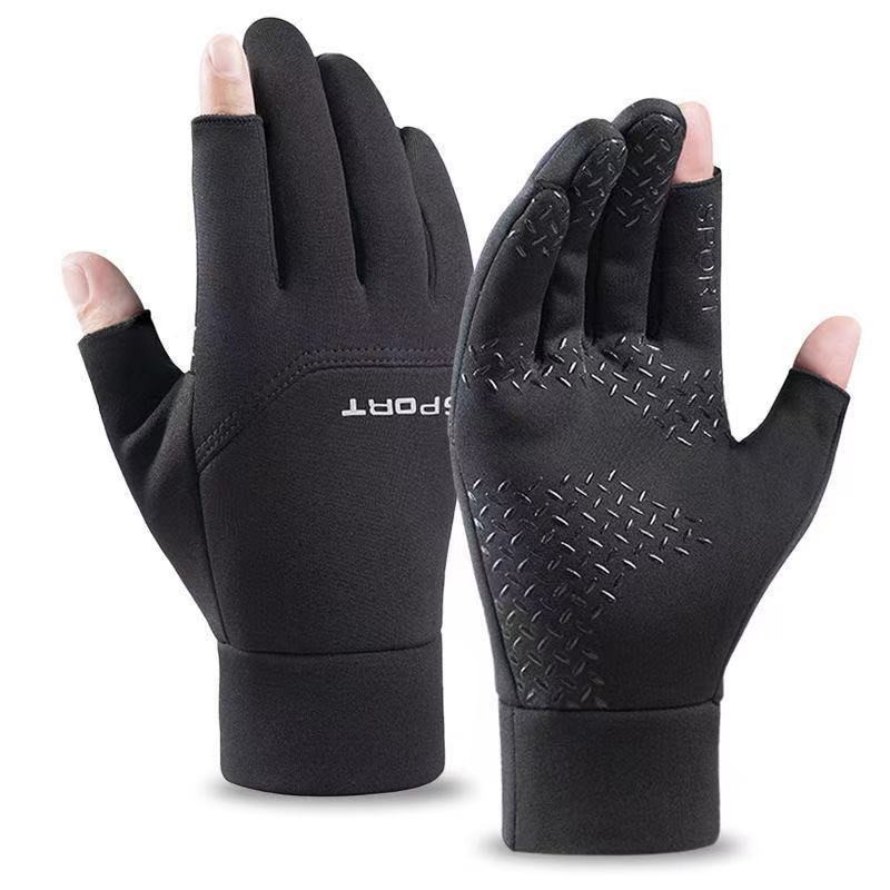 Men's outdoor sports cycling gloves for autumn and winter warm waterproof and anti slip touch screen fishing gloves China Industrial Supplier Services