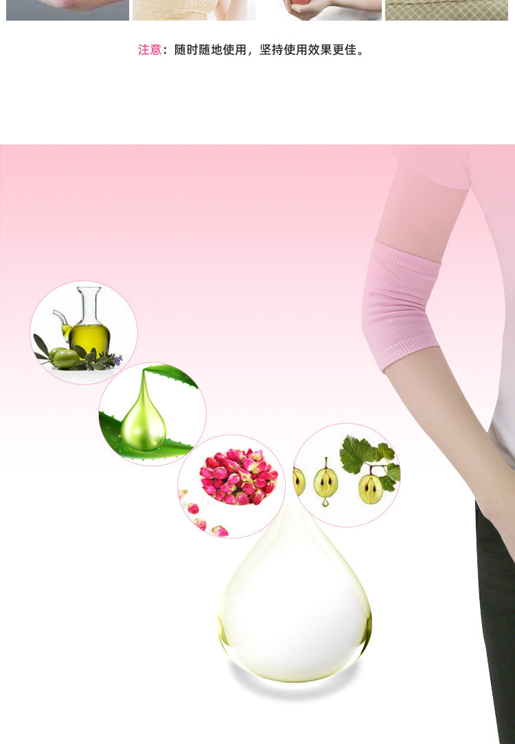 Moisturizing Gel Elbow Sleeve Breathable Dry Skin Moisturizing Elastic Elbow Pads Elbow Protection Cover for SPA Home China Supplier