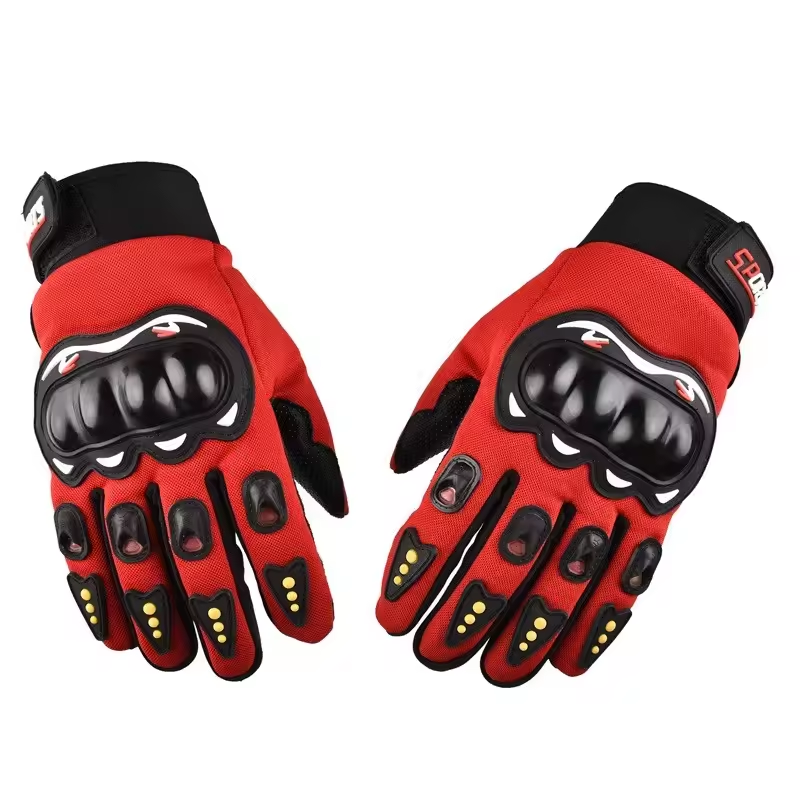 Motorcycle male rider protective hard shell motorcycle full finger sports cycling racing half finger gloves China Factory Supply Services