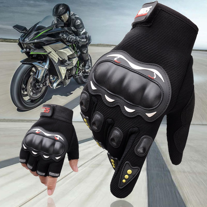 Motorcycle male rider protective hard shell motorcycle full finger sports cycling racing half finger gloves China Factory Supply Services