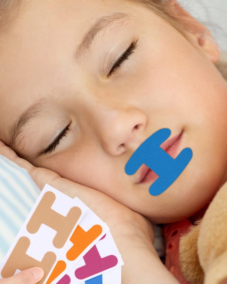 Mouth Correction Stickers Anti-Snoring Stickers For Children Night Sleep Lip Nose Breathing Improving Patch Factory Direct Sales