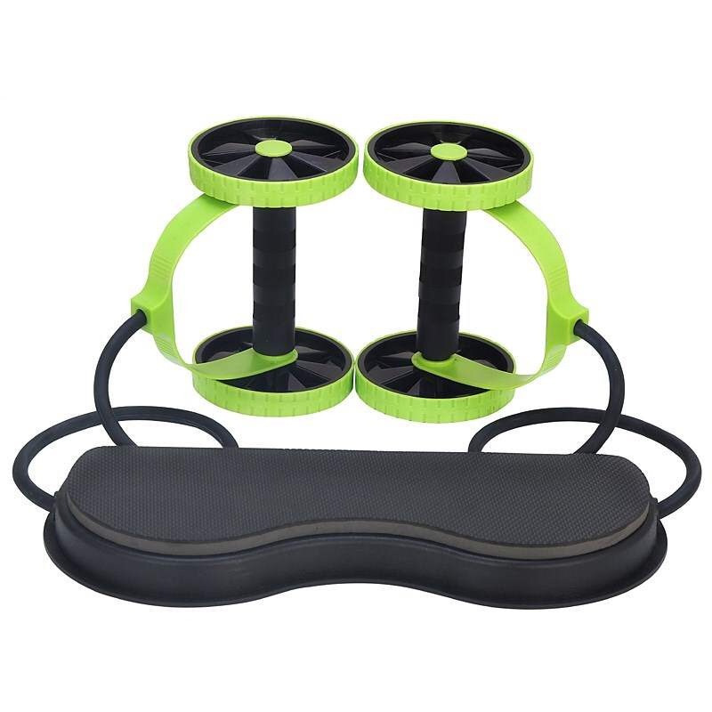 Multi-functional belly double wheel pull dumbbell fitness equipment home with twisted waist disc machine Export Wholesale