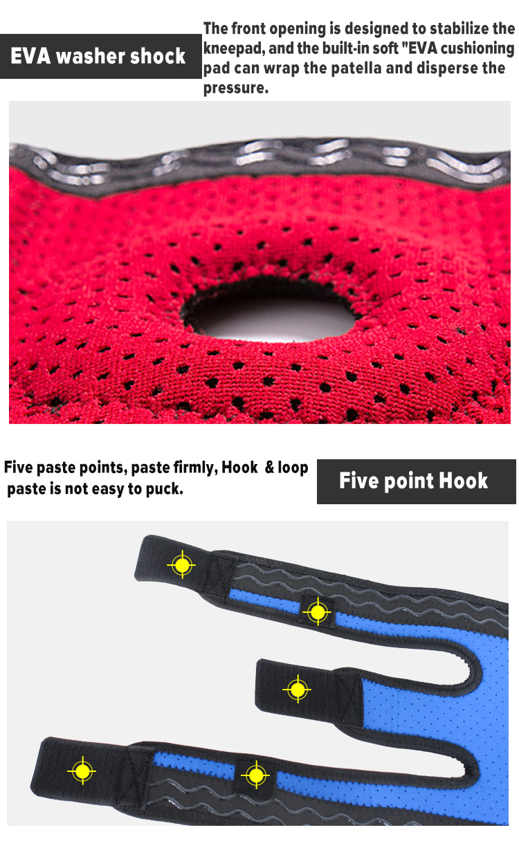 New Health Care Wholesale Adjustable Knee Support Strap Knee Pads Knee Sleeves for Men and Women China Factory Direct Export