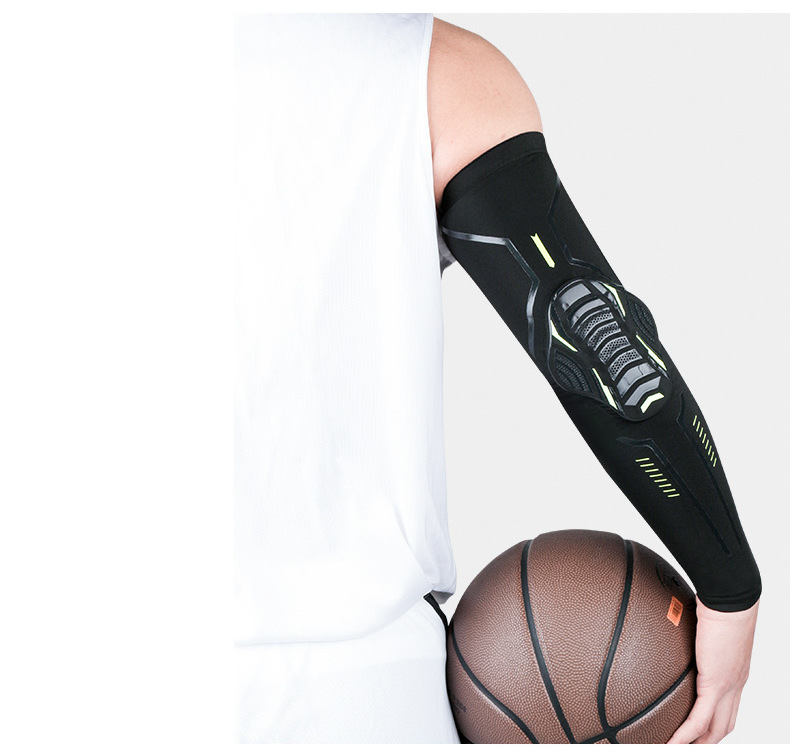 New Sports Arm Sleeve Honeycomb Anti-collision Pressurized Elbow Pads For Basketball Football Cycling China Industrial Supplier Chain