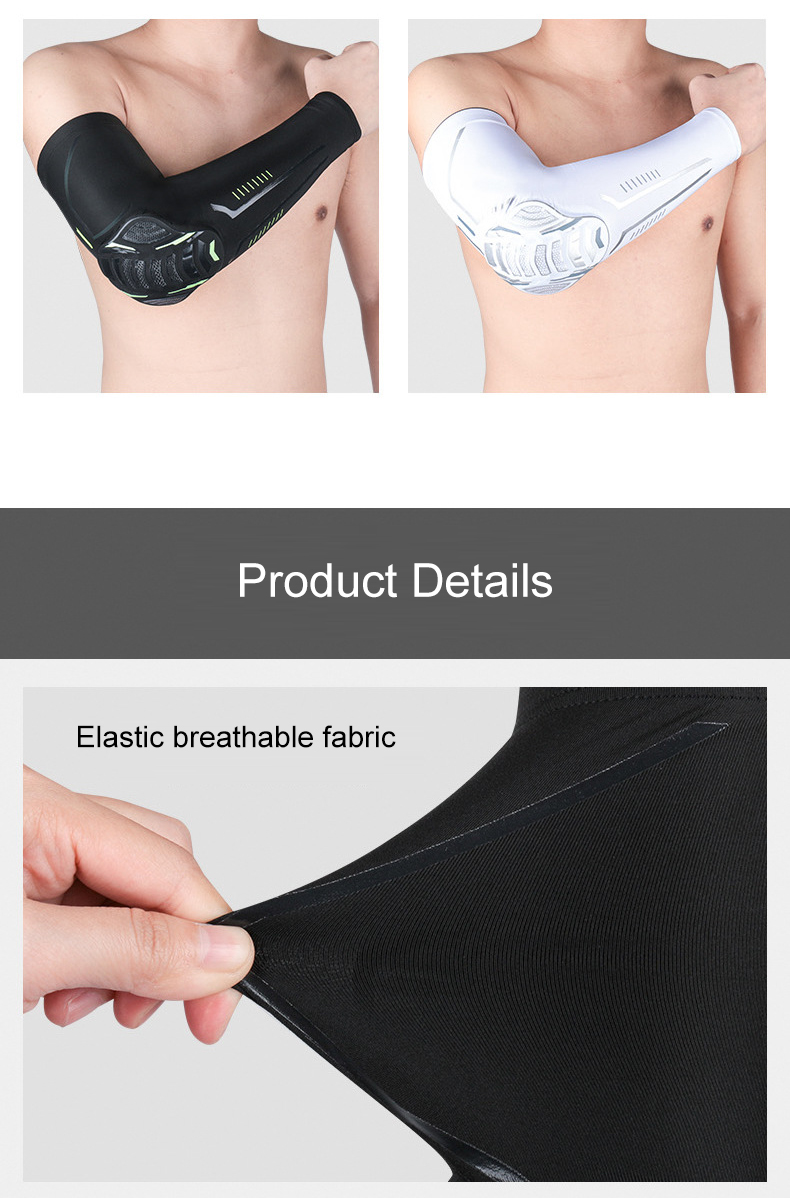 New Sports Arm Sleeve Honeycomb Anti-collision Pressurized Elbow Pads For Basketball Football Cycling China Industrial Supplier Chain