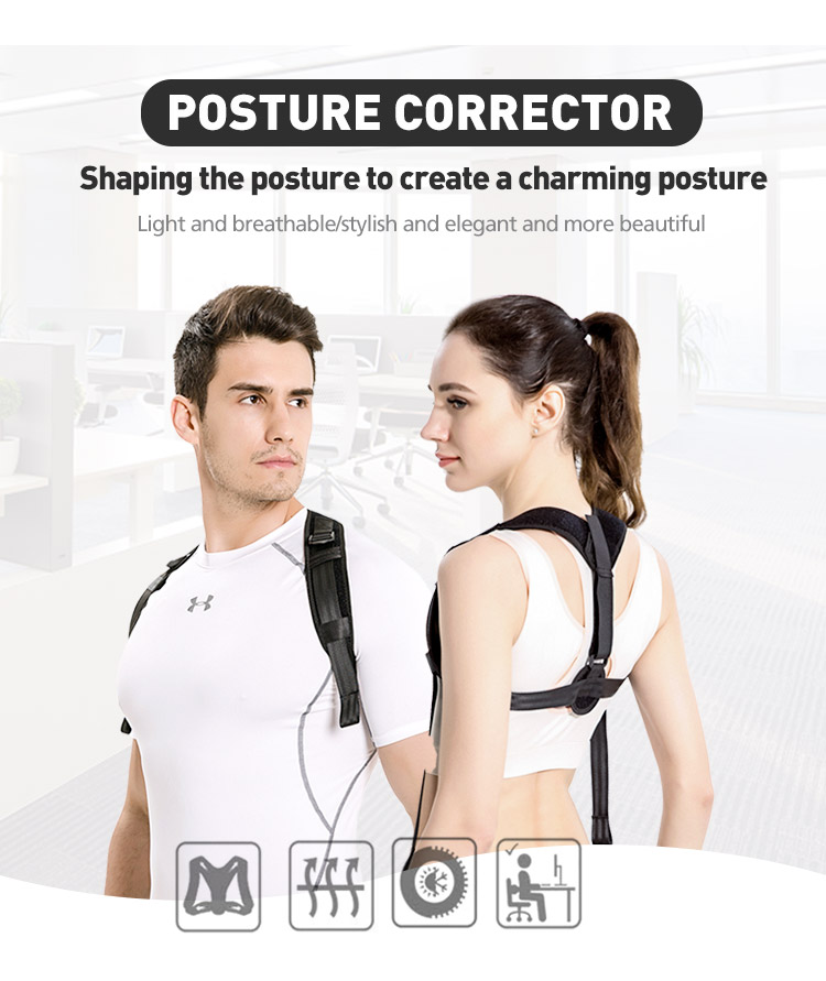 New adjustable back orthosis strap Breathable anti-hunchback sitting strap Manufacturing Solutions