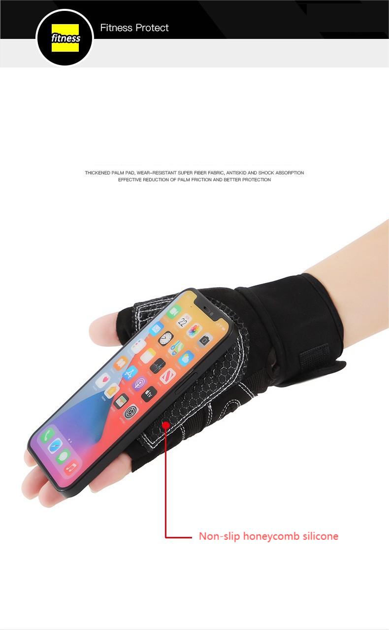 New fitness gloves for men and women protective anti-slip wrist protection barbell cycling equipment half finger gloves OEM Manufacturer