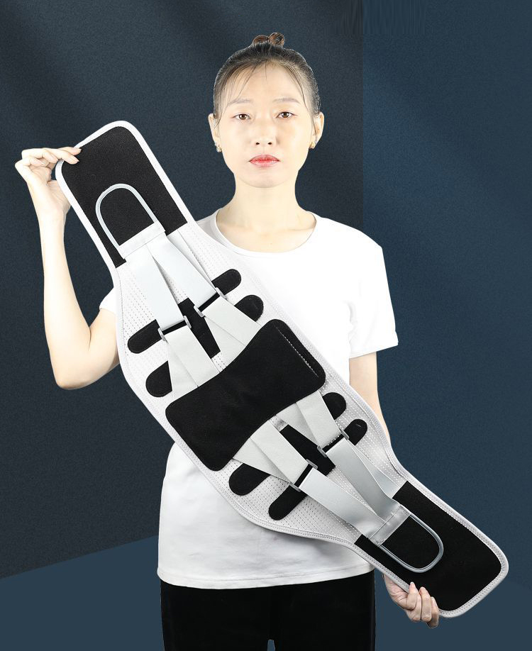 New thermopressure breathable adjustable support waist fixed belt fitness steel support belt China-based Manufacturer