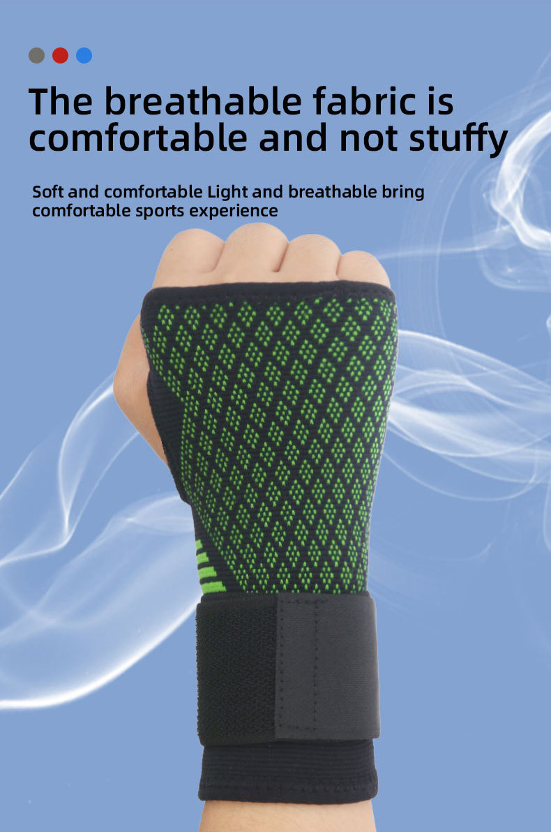 New wrist strap adjustable winding wrist strap Knitted nylon breathable wrist strap fitness protection Import Wholesale Solutions