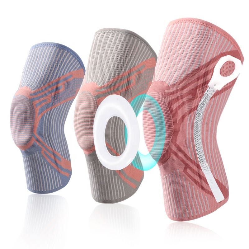 Newest Knee Protector Sports Knee Support Sleeve Knee Brace with Side Stabilizers & Patella Gel pad China Production Hub