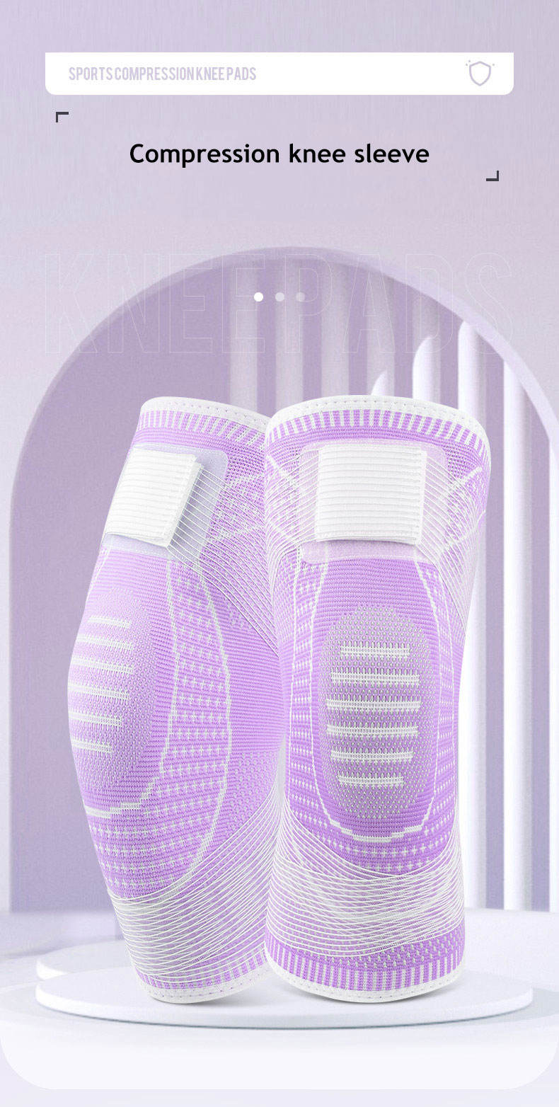 Non-slip Nylon High Elastic Stretch Breathable Adjustable Compression Knee Brace Support Sleeve Low-Cost Manufacturing Efficiency