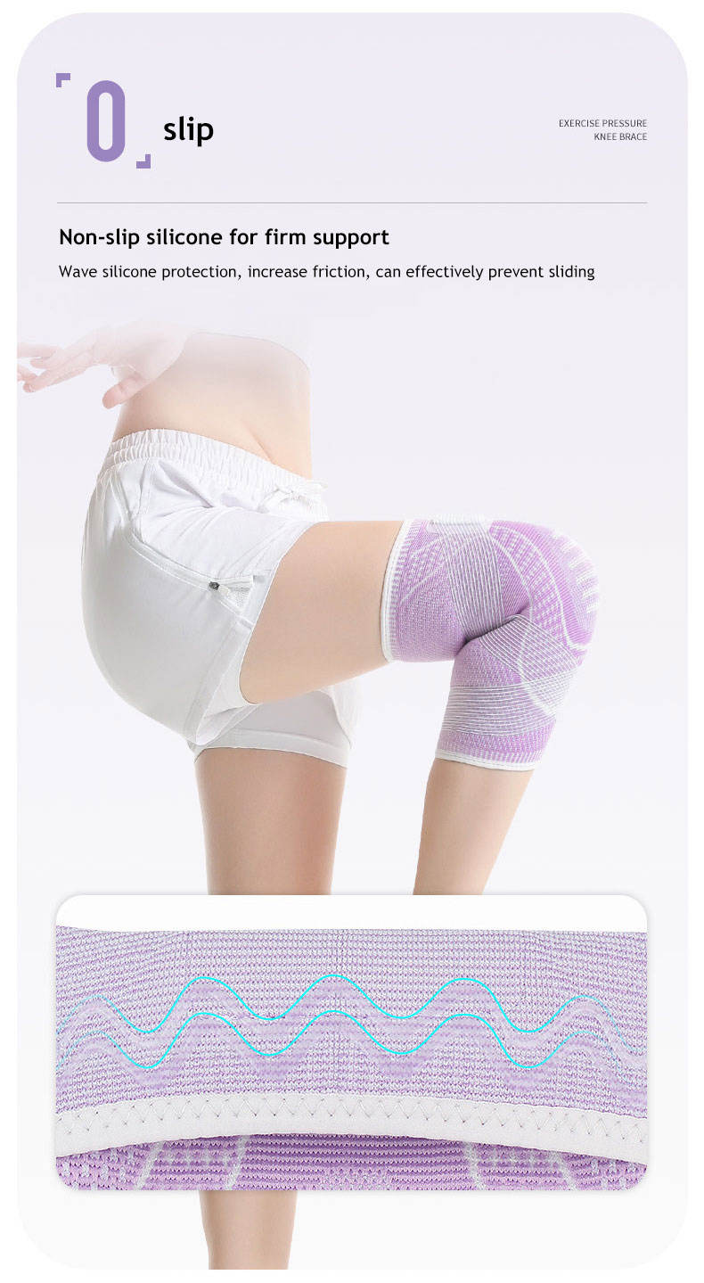 Non-slip Nylon High Elastic Stretch Breathable Adjustable Compression Knee Brace Support Sleeve Low-Cost Manufacturing Efficiency