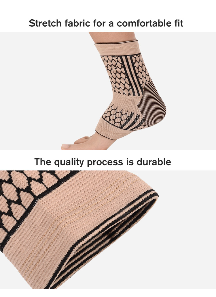 Nylon Knitted Running Fitness Exercise Sport Basketball Pressurization Ankle Pad Sleeve China Supplier Custom Solutions