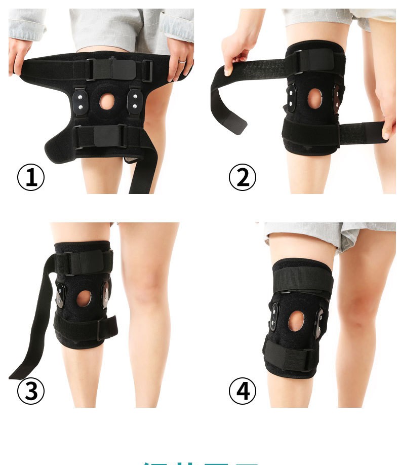 Open Patella Hinged Knee Brace Stabilizer Joint Support Knee Pads  Adjustable Knee Support Industrial Exporter Custom Solutions