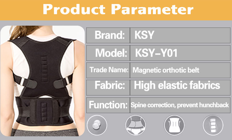 Orthopedic Corset Back Posture Corrector Magnetic Brace Belt Shoulder Back Support Magnet Bandage Vest ODM Manufacturing Efficiency