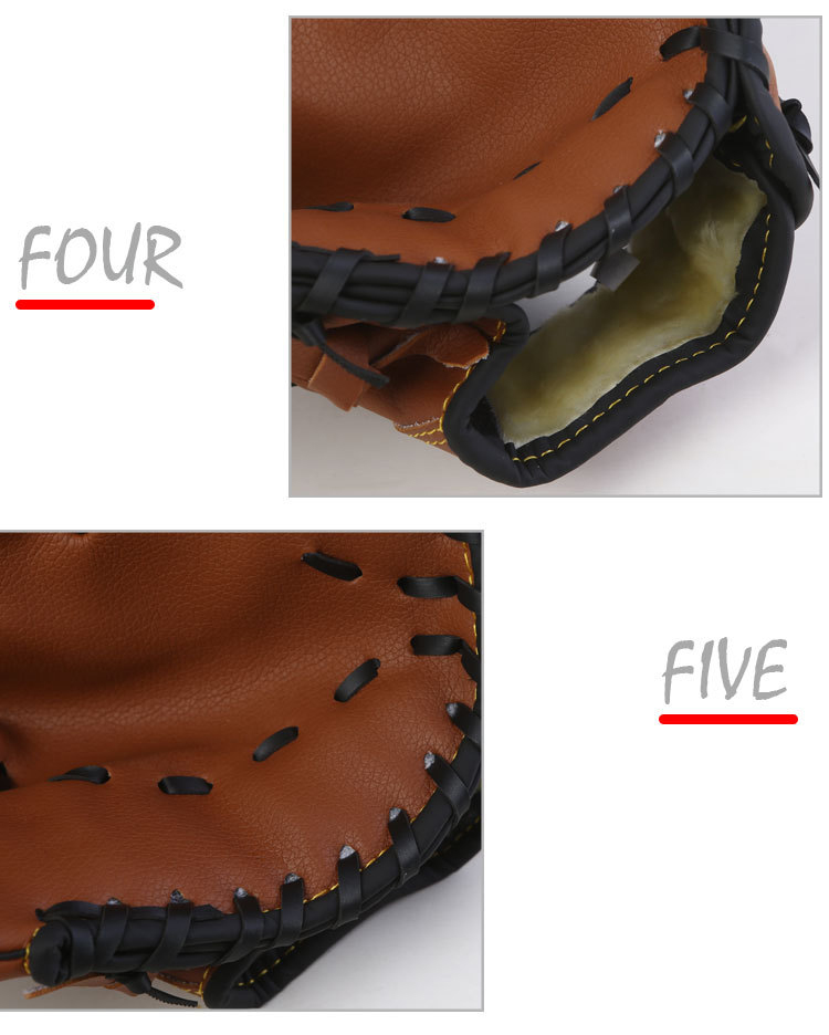 Outdoor Sports Baseball Gloves Softball Practice Left Hand For Unisex Adult Kids Train China Exporter