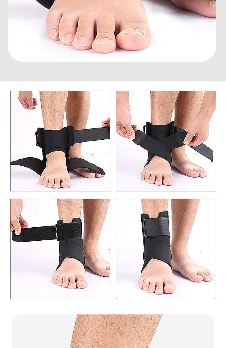 Outdoor cycling sports basketball badminton fixed support braces Pressure strap ankle support Direct Trade Wholesale