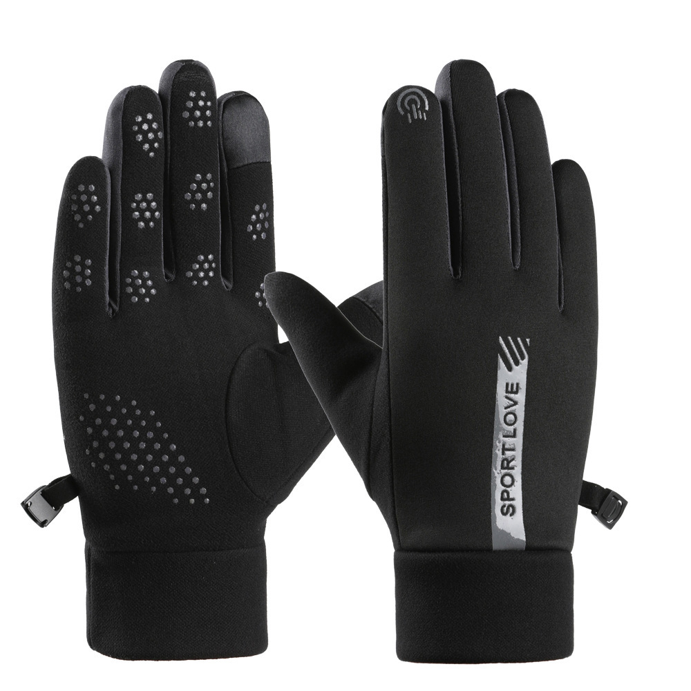 Outdoor riding sports non-slip thickened and fleece-resistant snowboarding windproof touch screen gloves Factory Wholesale Custom Solutions